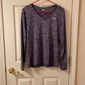 Purple Long Sleeve Workout Shirt